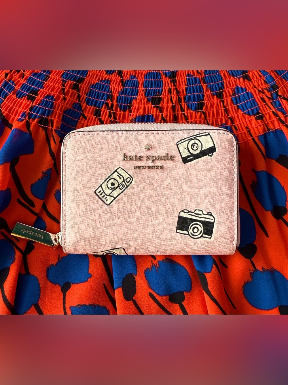 Kate Spade Oh Snap Small Zip Card Holder